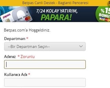 betpas canlı destek